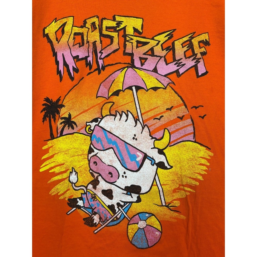 Stranger Things Roast Beef T-Shirt Mens Orange 2XL‎ Short Sleeve Funko Pop Tees - Picture 3 of 5